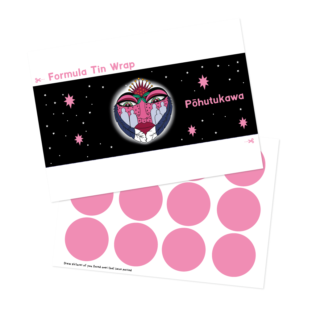 Pōhutukawa Formula Tin Template - Download