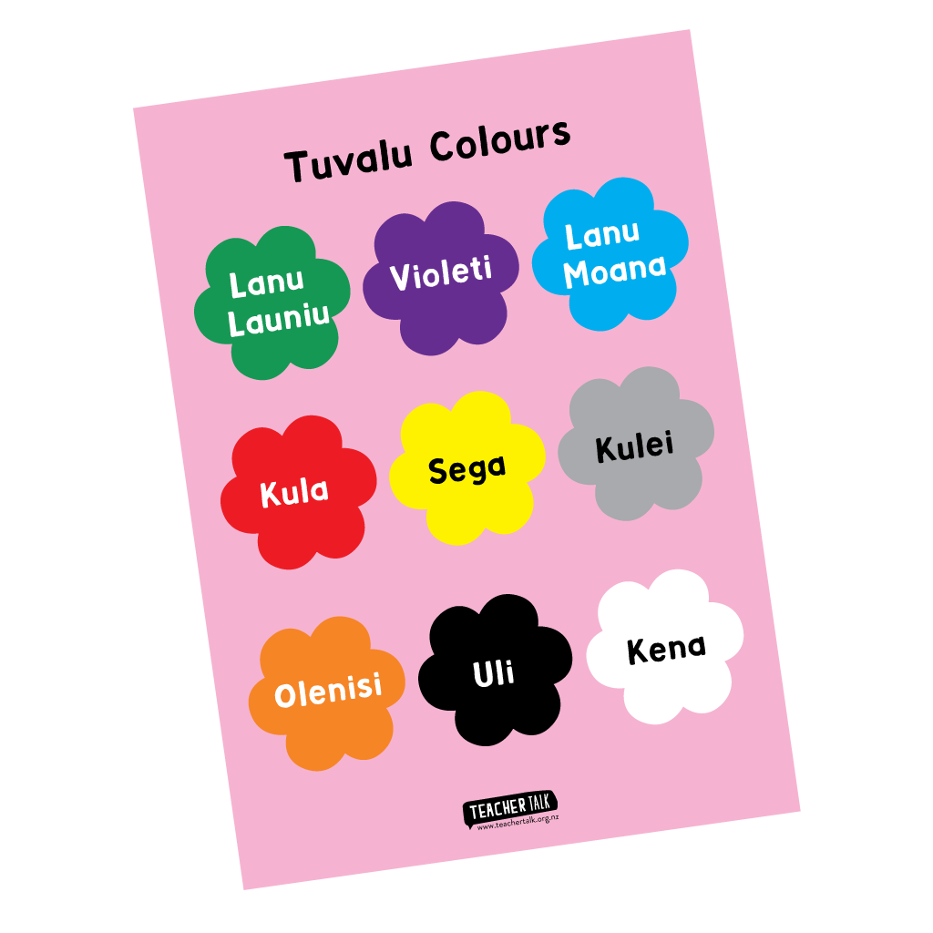 Colours in Tuvalu - A3 Poster