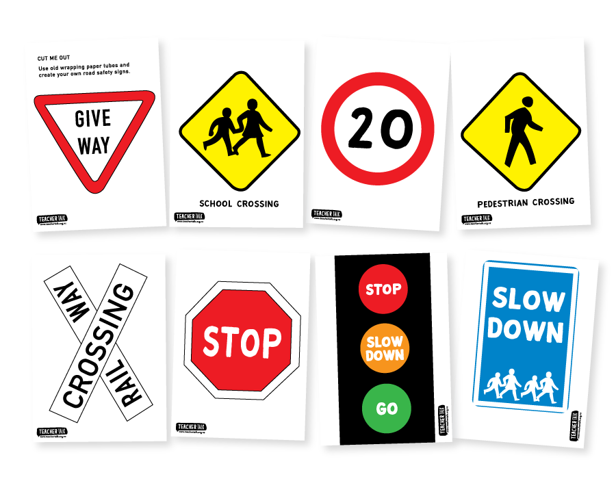 Road Safety Signs - Te Reo Māori and English - DIY