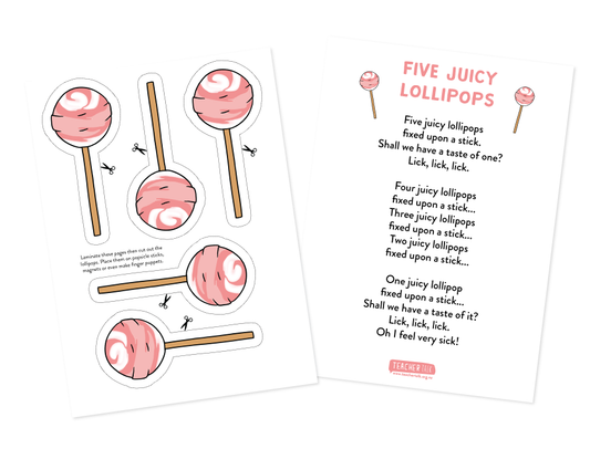 5 Little Lollipops - Song With Props - Download