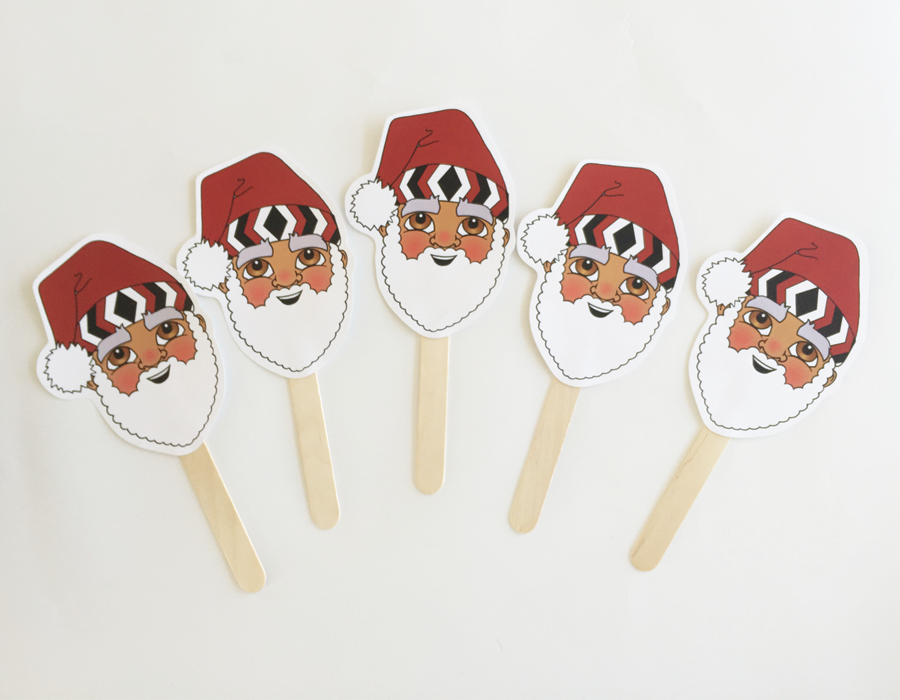 5 Little Santa's Sing-a-long with props