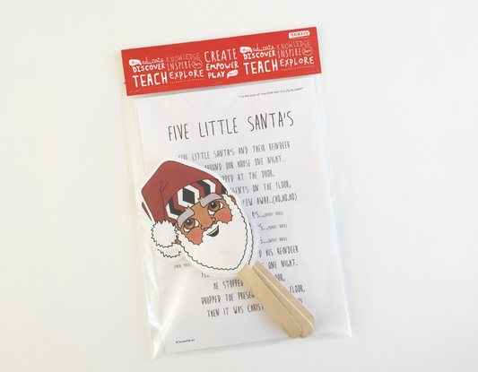5 Little Santa's Sing-a-long with props