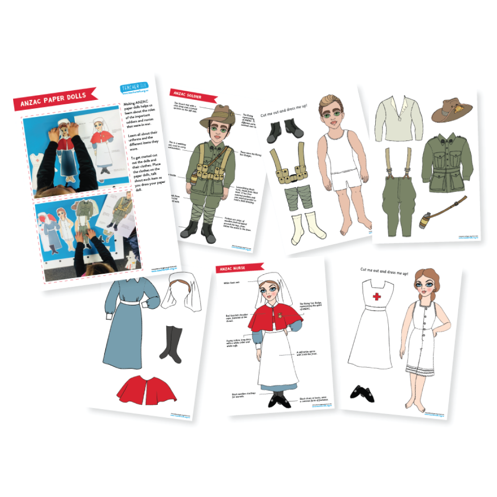 ANZAC Paper Dolls - Download
