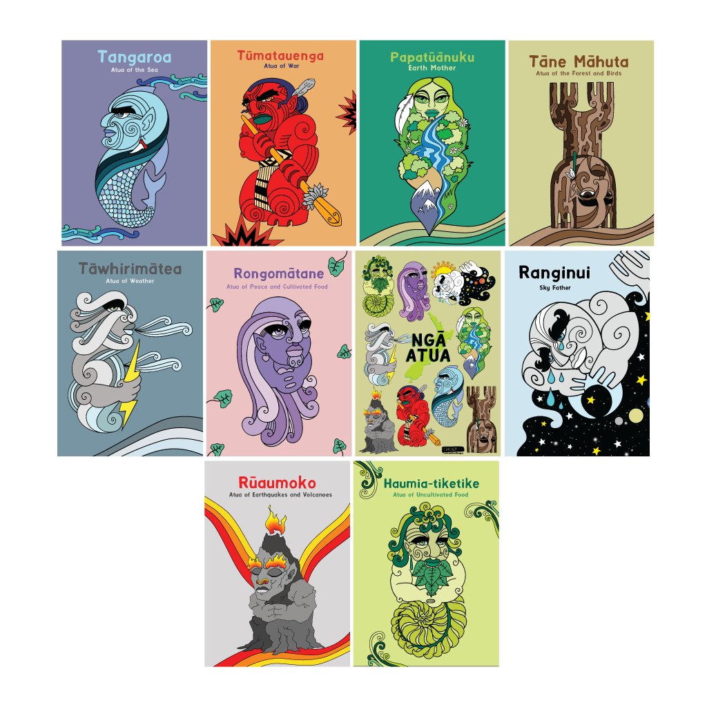 Ngā Atua Poster Pack 2 - A3