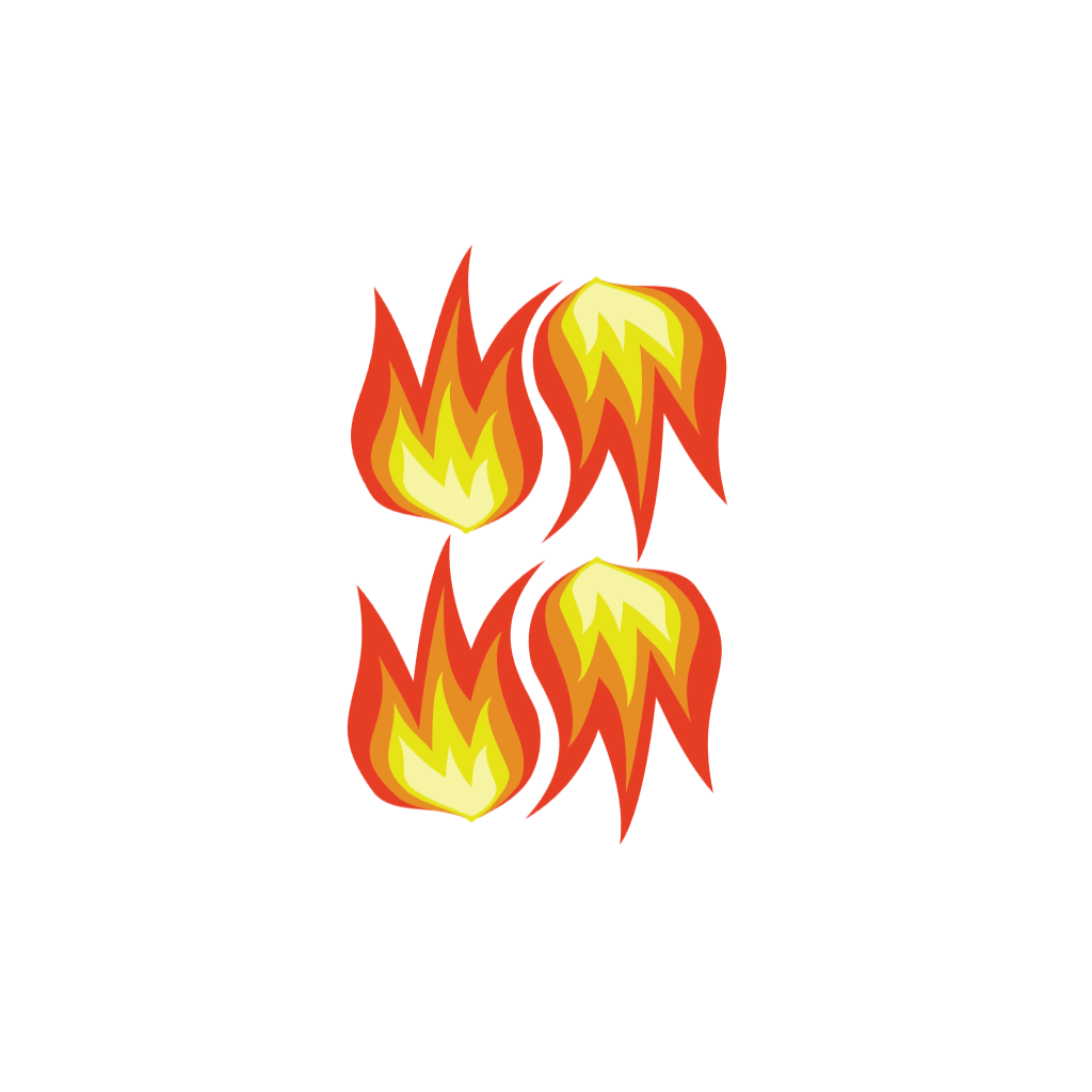 DIY flames for a rocket- printable - download