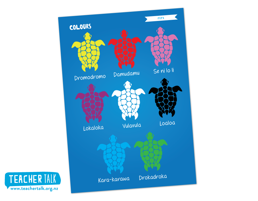 Fijian Colours Poster A3