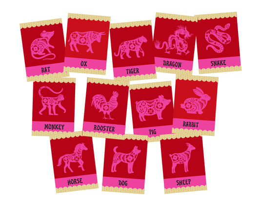 Chinese New Year Zodiac Memory Game