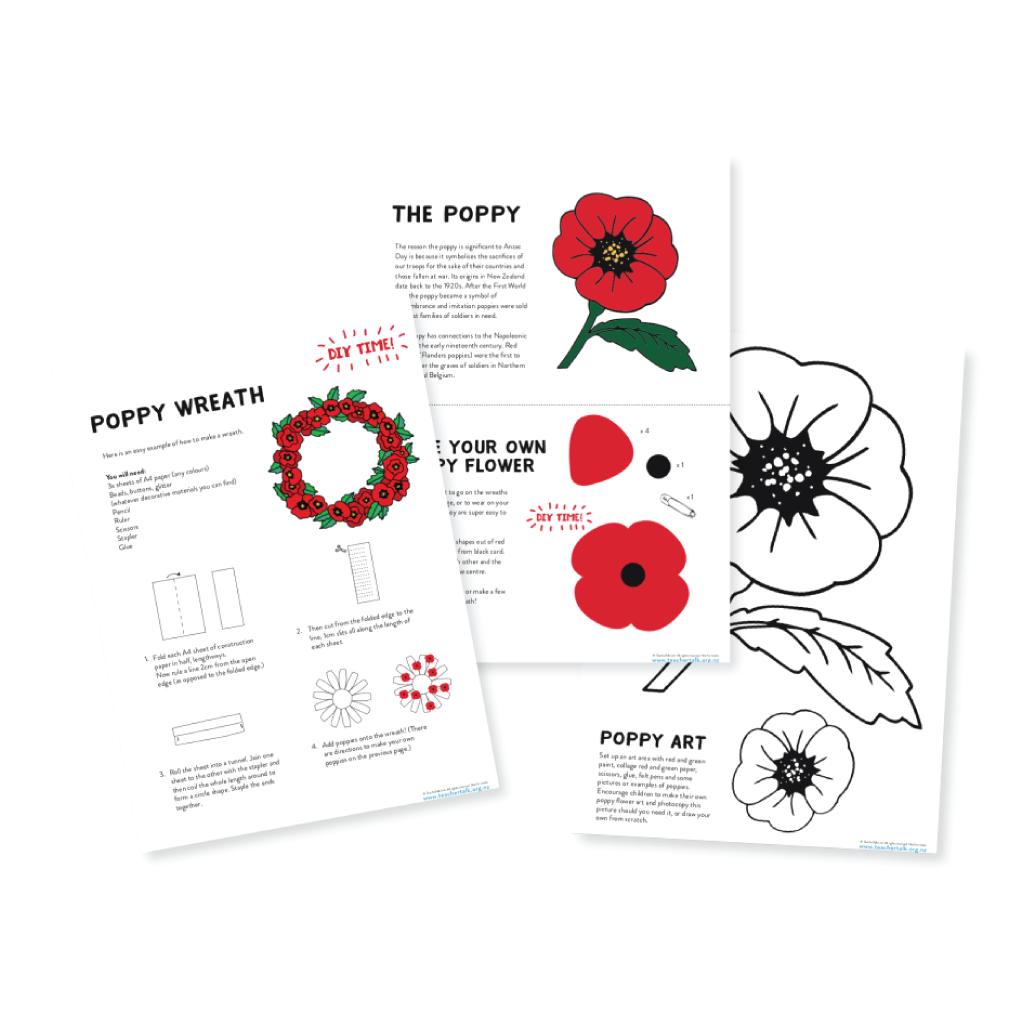 ANZAC Poppy Art Activity - Download