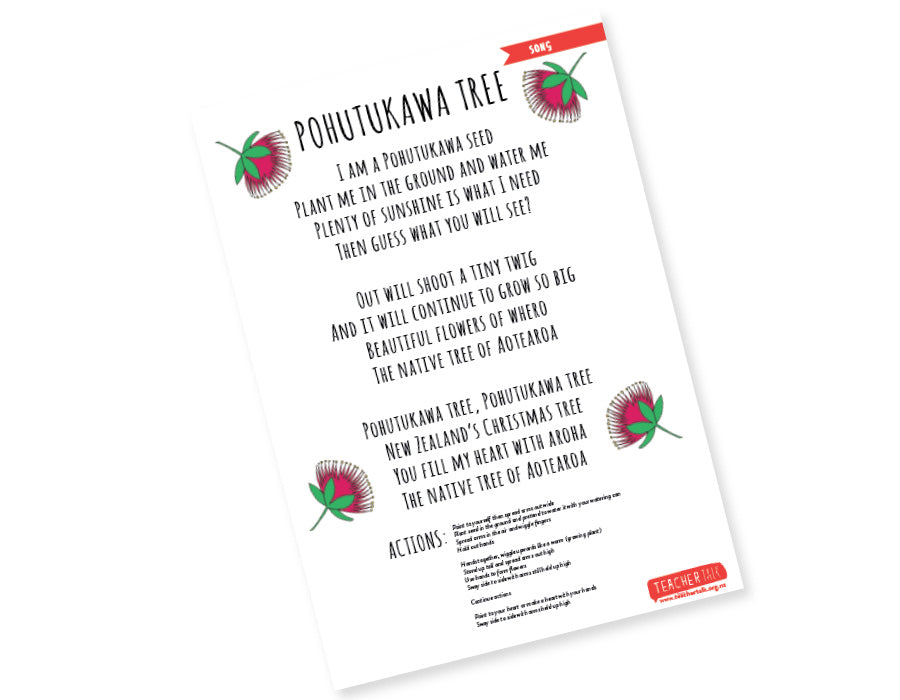 Pohutukawa Tree Christmas Song - A3 Download