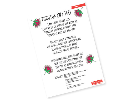 Pohutukawa Tree Christmas Song - A3 Download