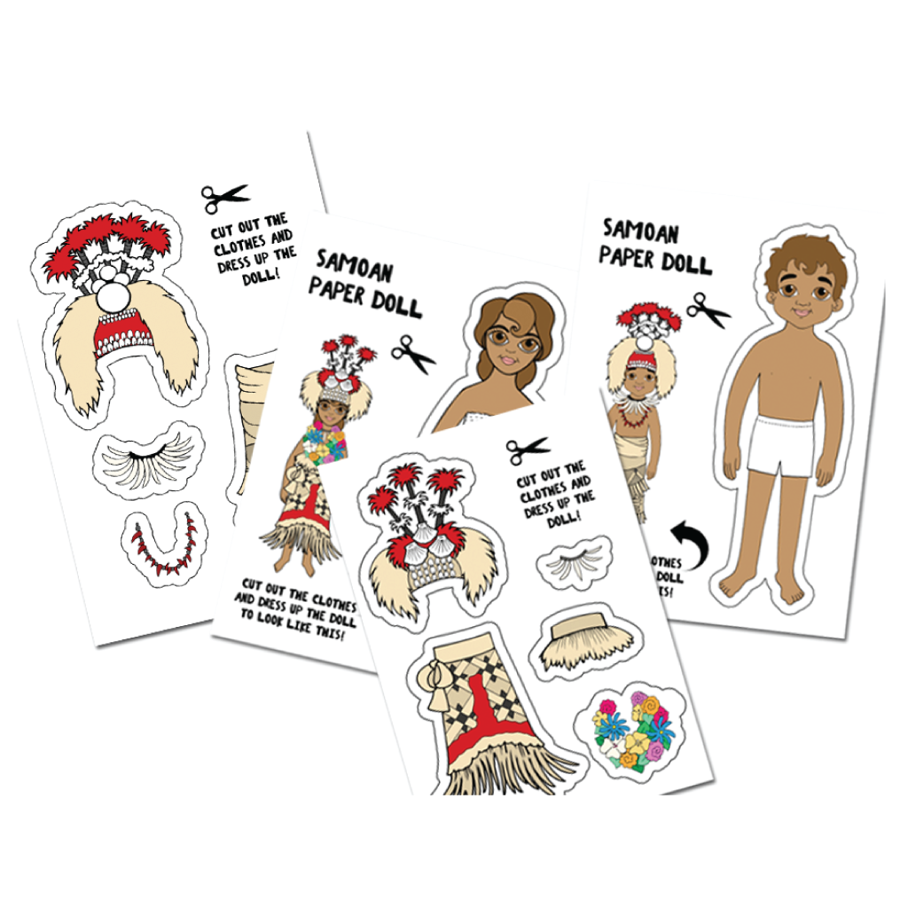 Samoan Paper Dolls