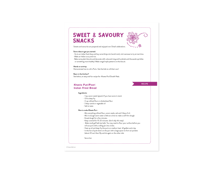 Diwali Sweet and Savoury Recipe - Download