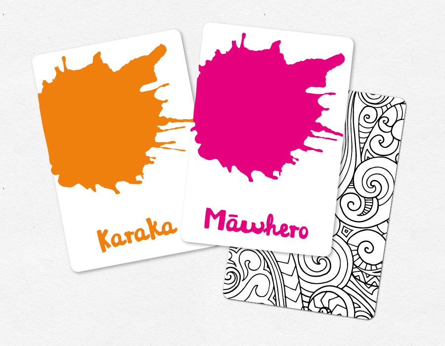 Te Reo Maori Colours Flash Cards