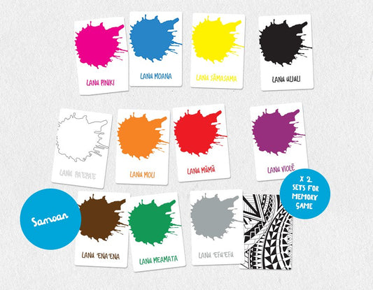 Samoan Colours Memory Cards