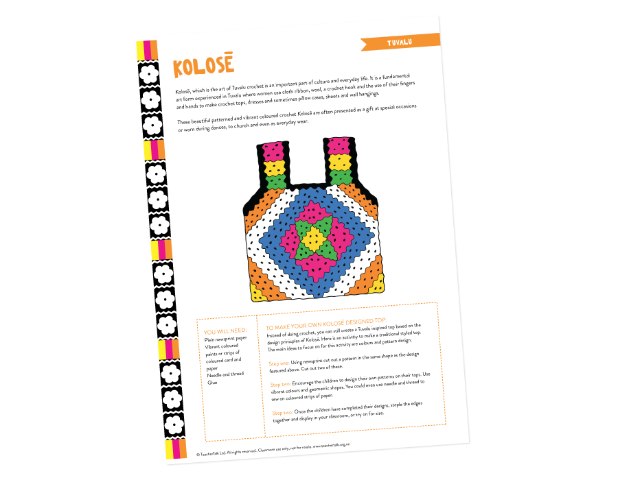 Kolosē Activity Diy - Tuvalu - Download