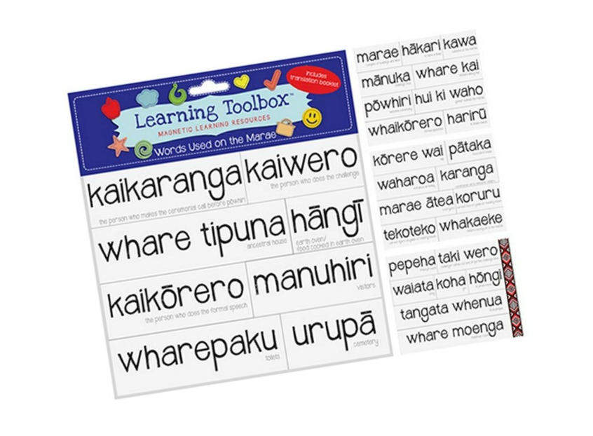Magnetic Words Used on Marae