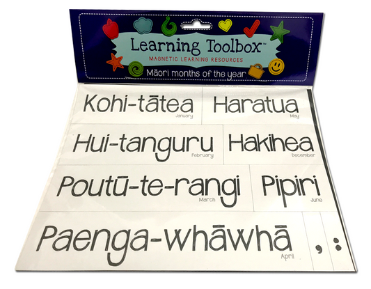 Magnetic Māori Months of the Year