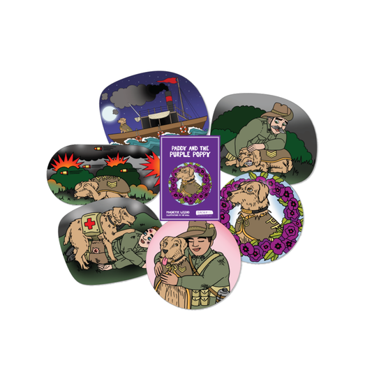 Paddy and the Purple Poppy - ANZAC Magnetic Story