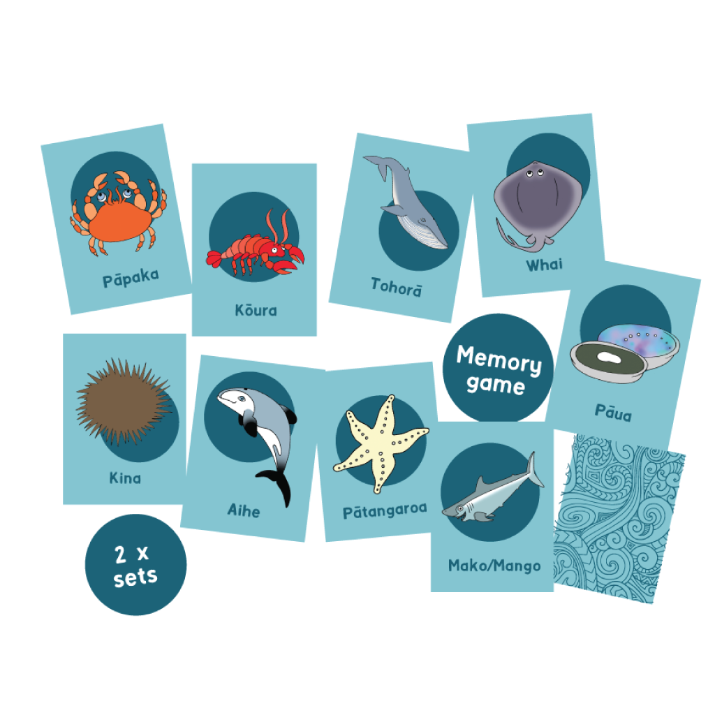 Sea Life of Aotearoa Memory Game