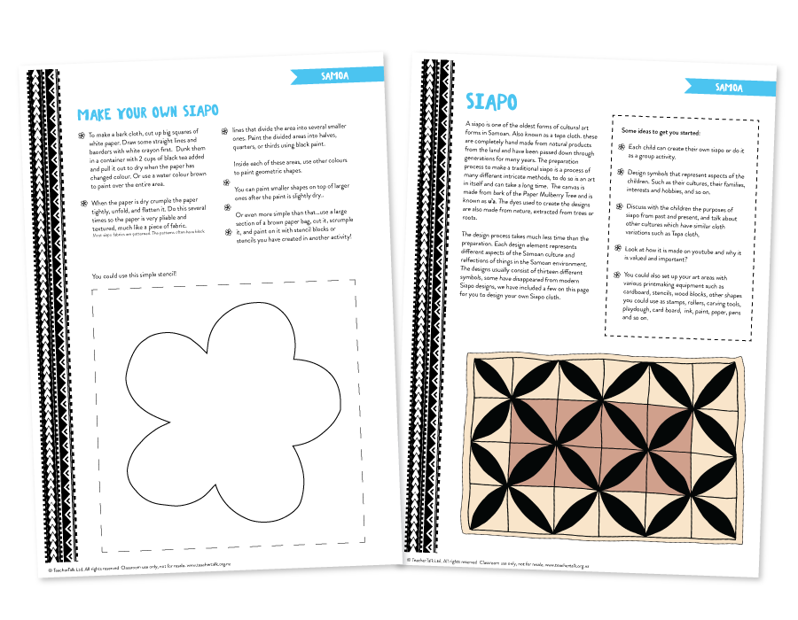 Samoan Siapo Activity - Download