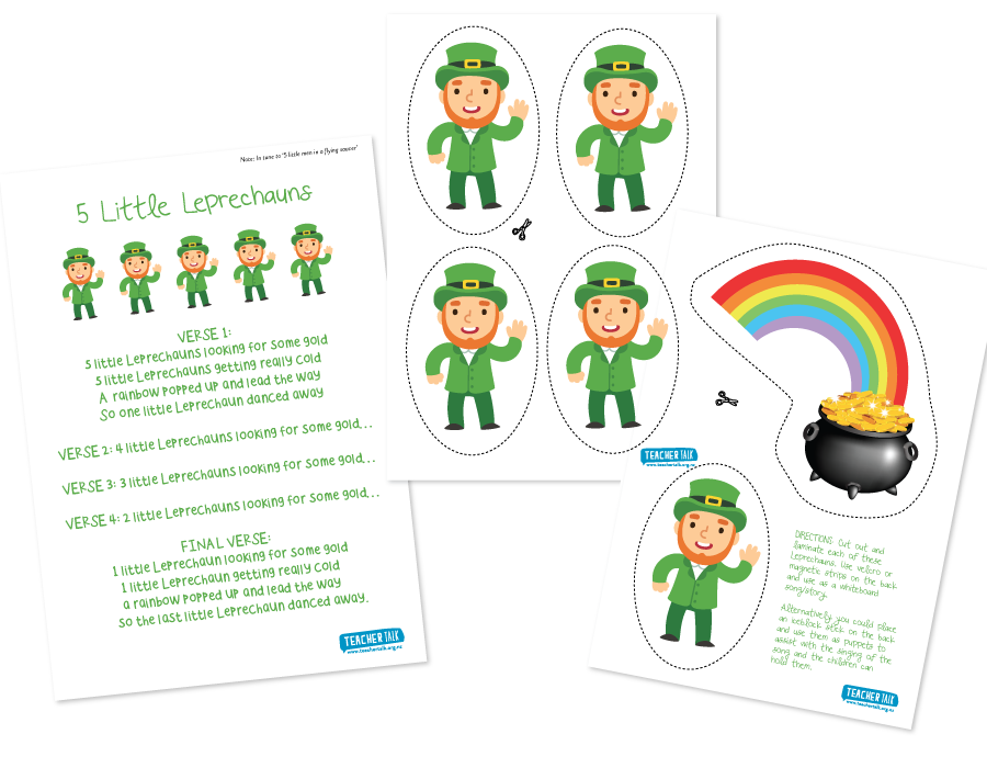 5 Little Leprechauns Download