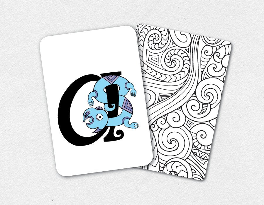 Taniwha Alphabet Flash Cards - Lower Case