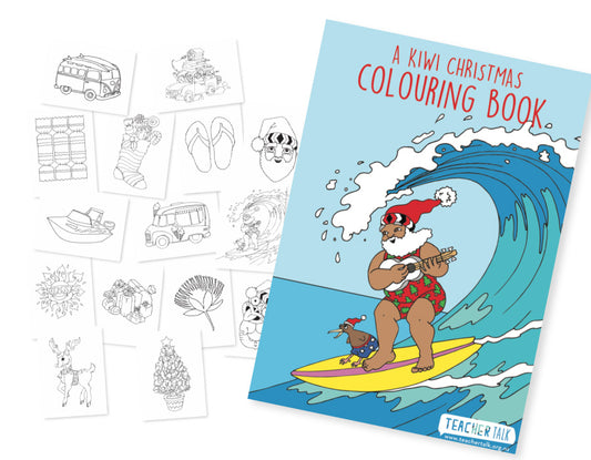 Kiwi Christmas Colouring Book - A4 Download