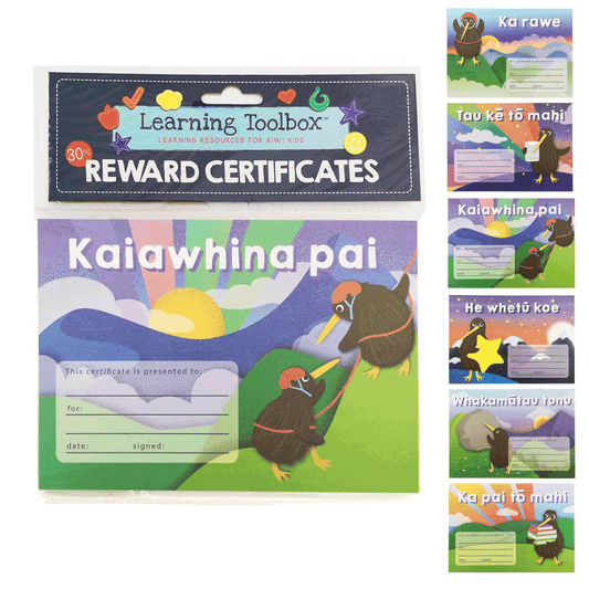 Reward Certificates Te Reo A5 30pc