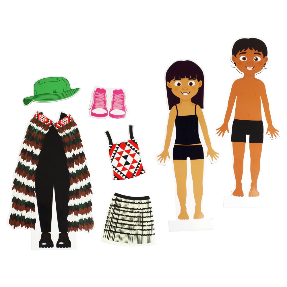 Kākahuria Magnetic Dress Up Game - Clothing in Te Reo