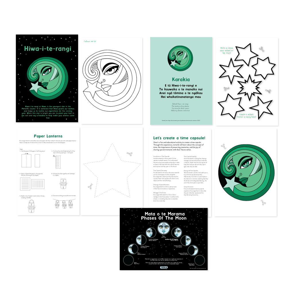 Hiwa-i-te-rangi Activity tray prompts - Download – TeacherTalk