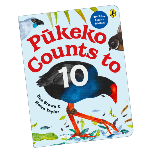 Pūkeko Counts to 10 - Board Book