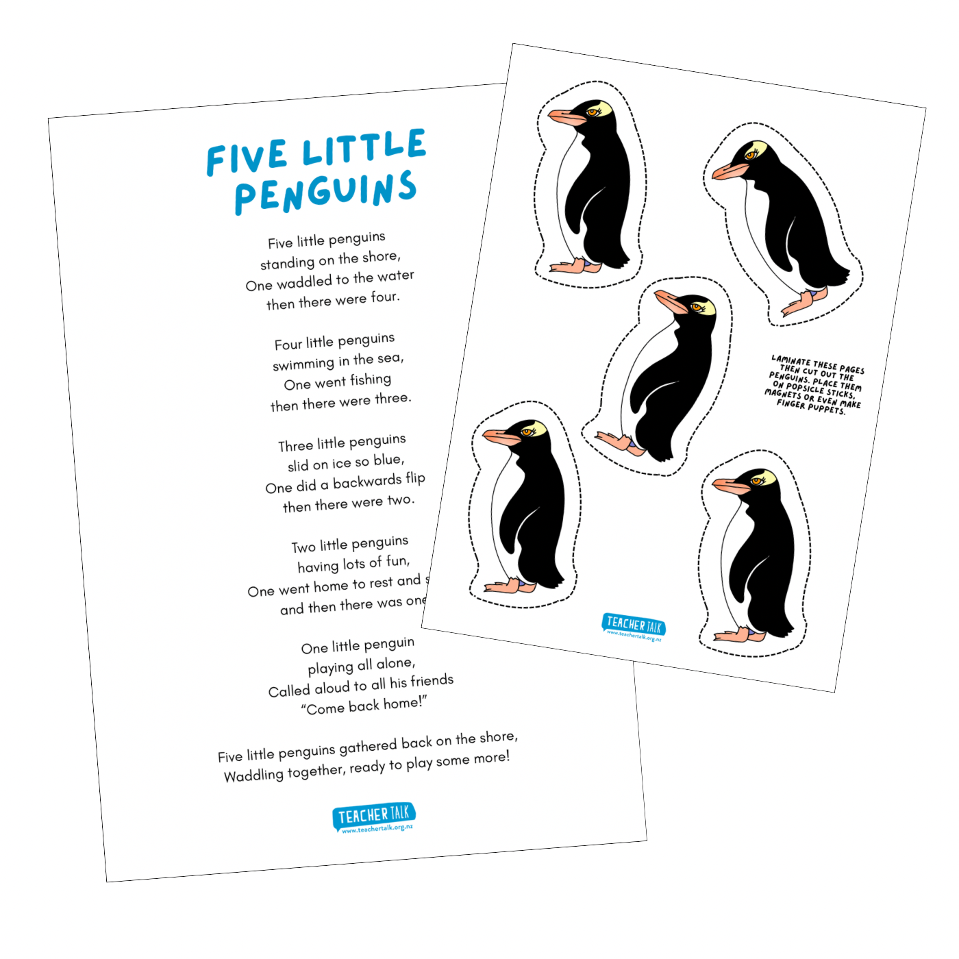 FREEBIE - Five Little Penguins