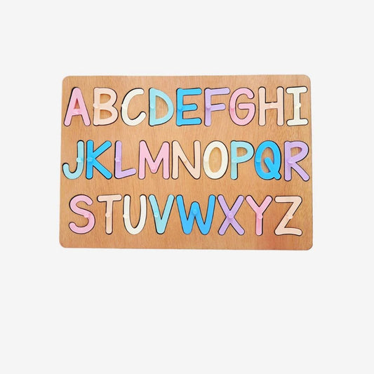 Upper Alphabet Puzzle - Pastels