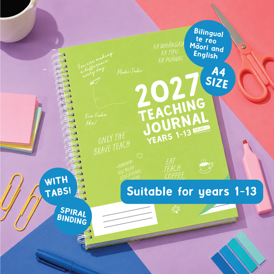 2027 Primary & Secondary Teachers Planning Journal – A4