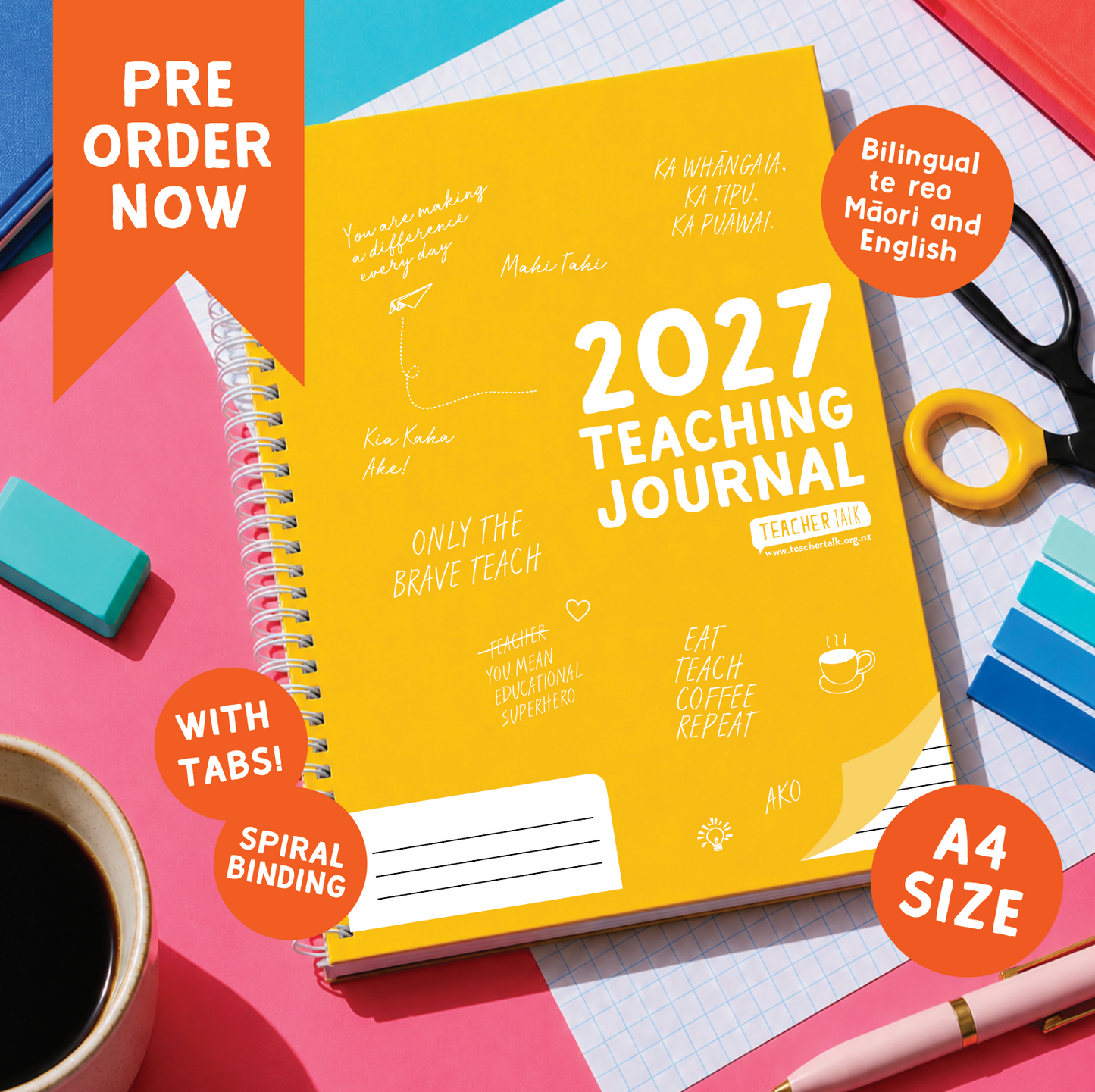 PRE ORDER 2027 ECE Teachers Planning Journal A4