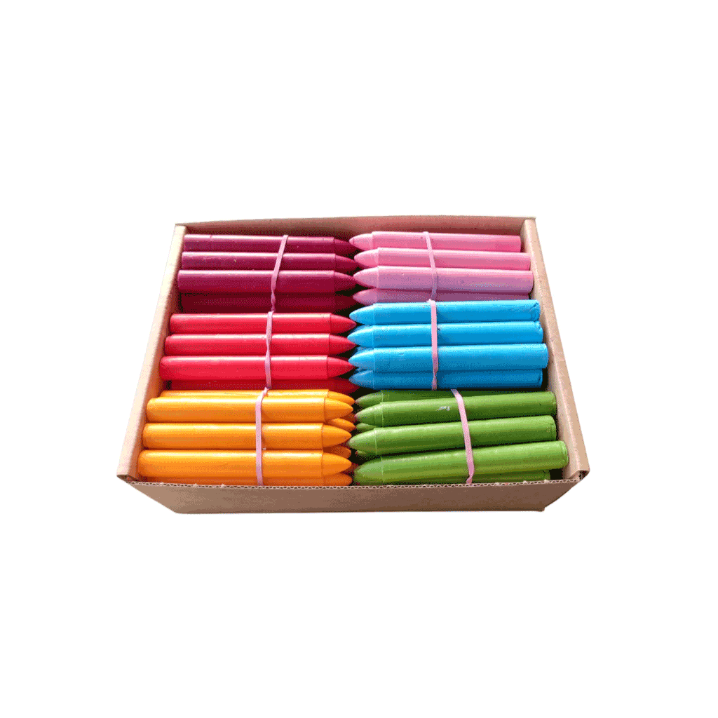 120 Standard size crayons- Assorted colours