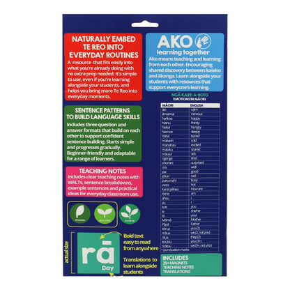 Magnetic Emotions in Te Reo Māori 35+pcs