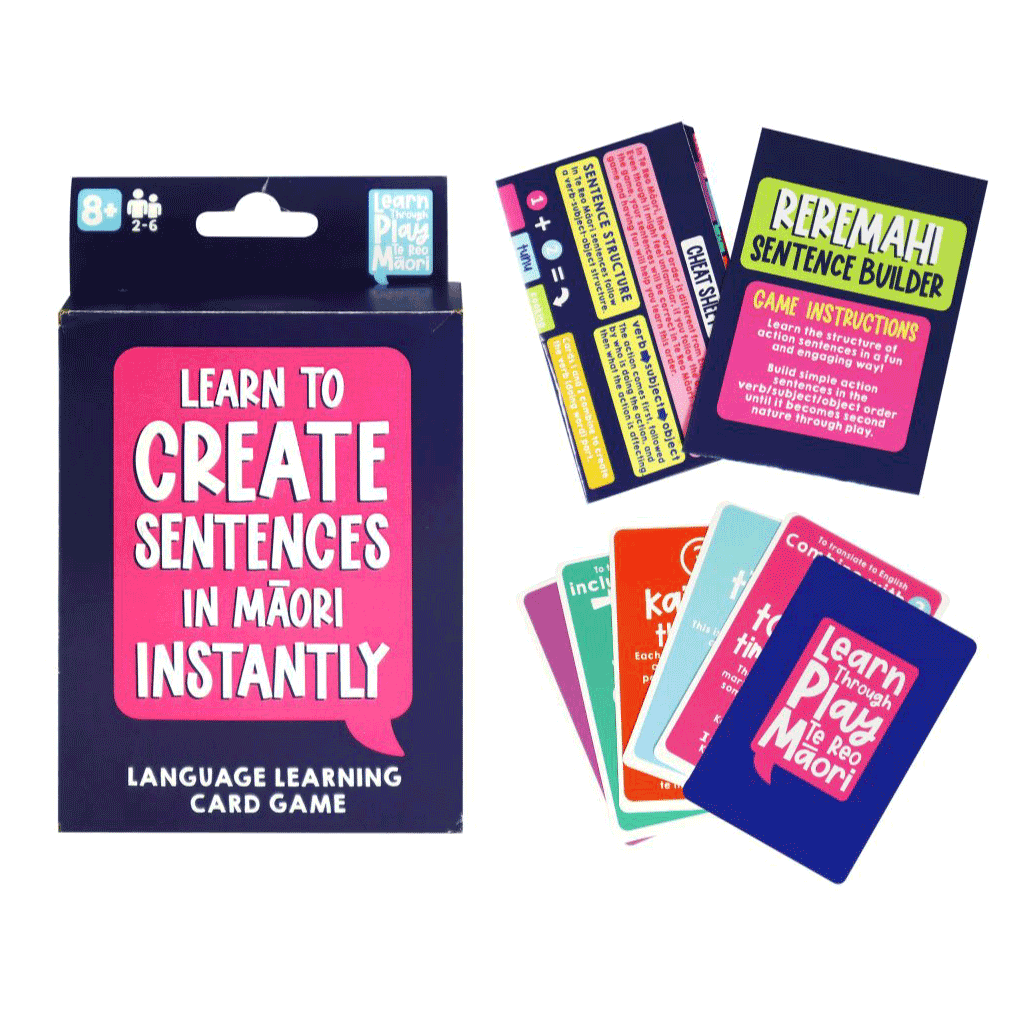 Te Reo Reremahi Action Sentence Card Game 75pc