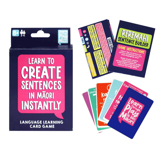 Te Reo Reremahi Action Sentence Card Game 75pc