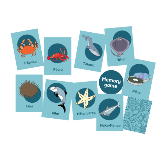 Sea Life of Aotearoa Memory Game - Download