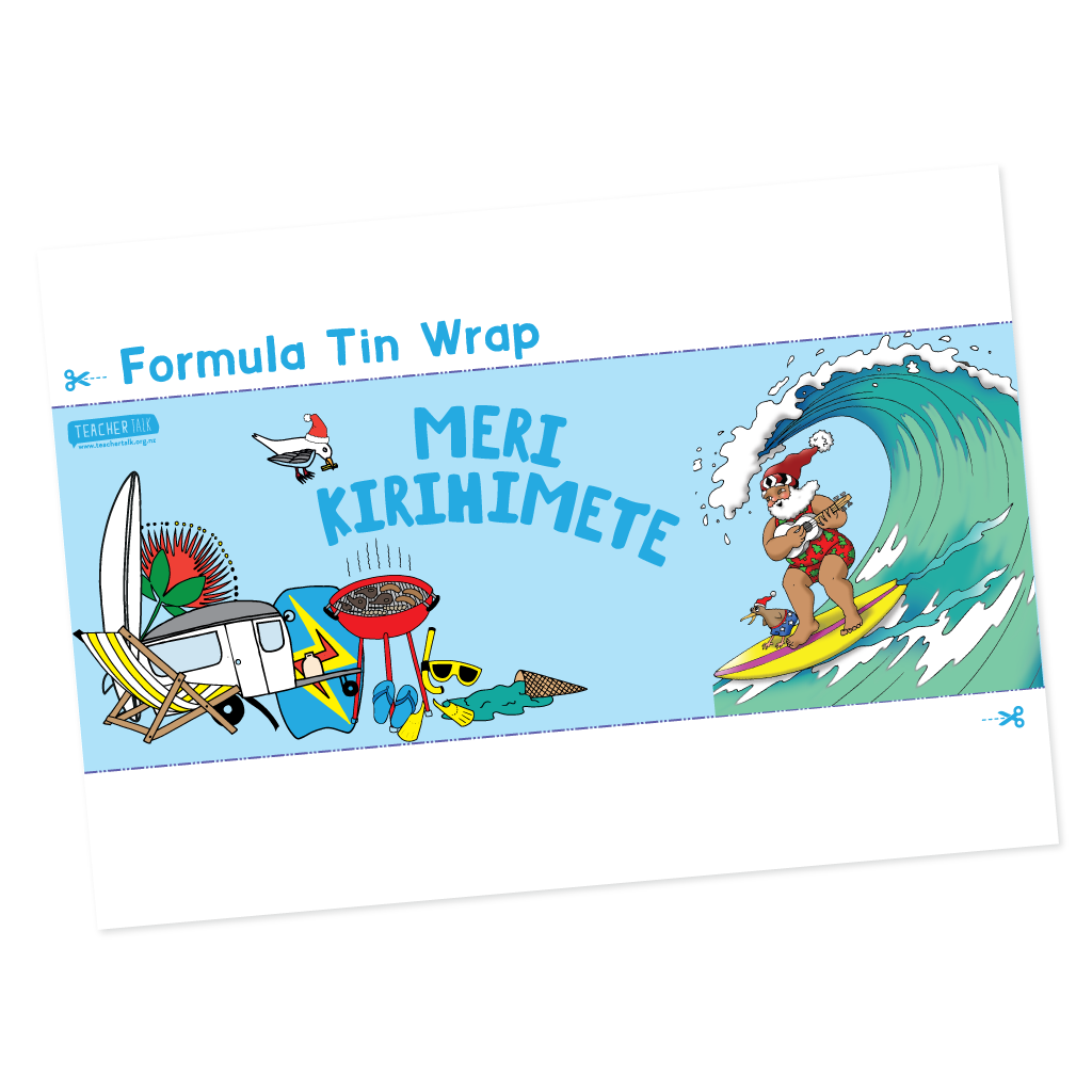 Meri Kirihimete Formula Tin Template - Download