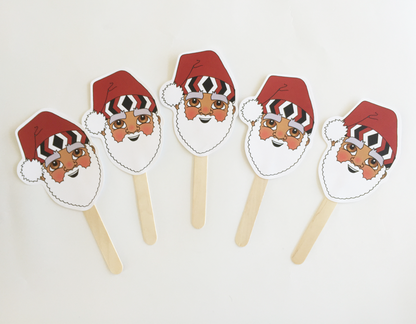 5 Little Santa's Sing-a-long with props
