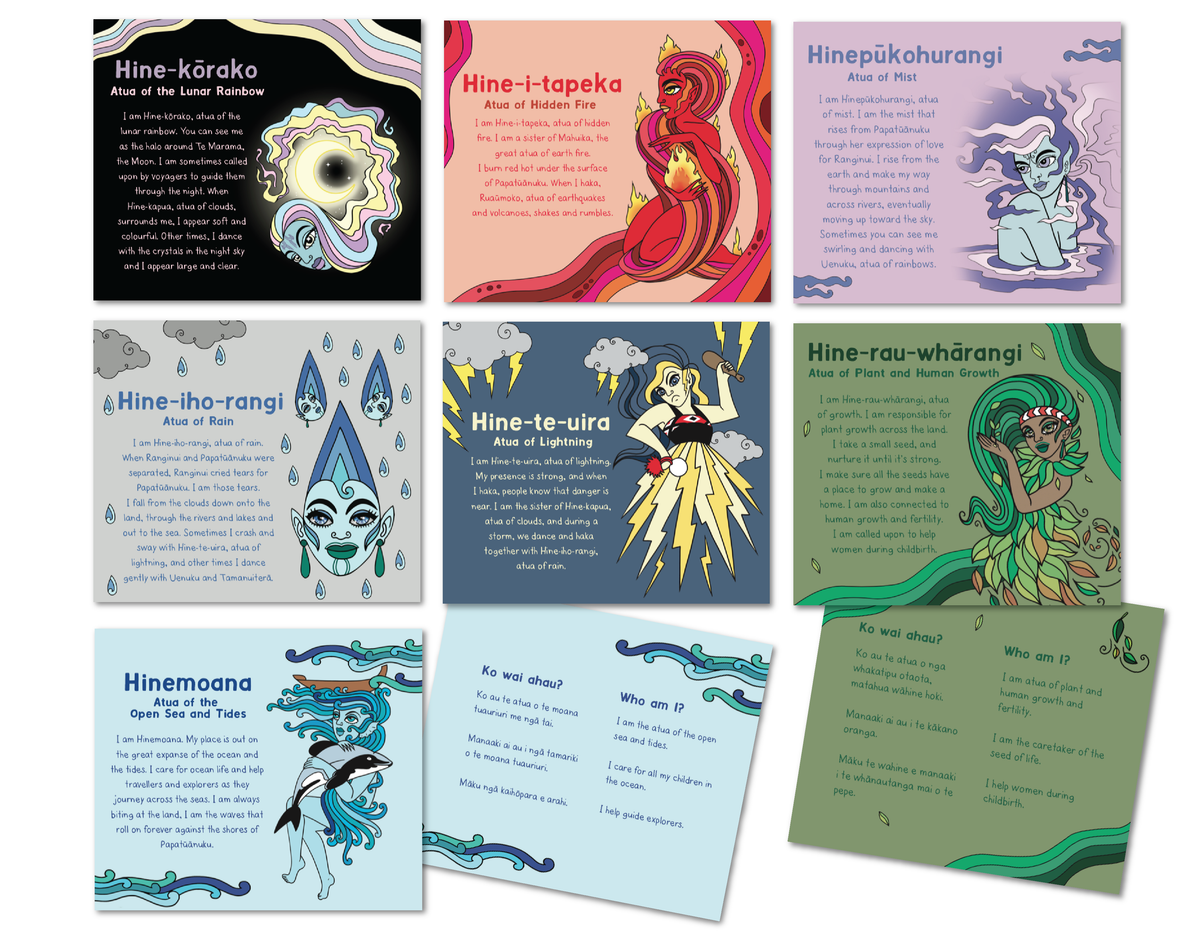 Atua Pattern Ngā Atua Cards - Atua Wāhine - Series 1 – TeacherTalk