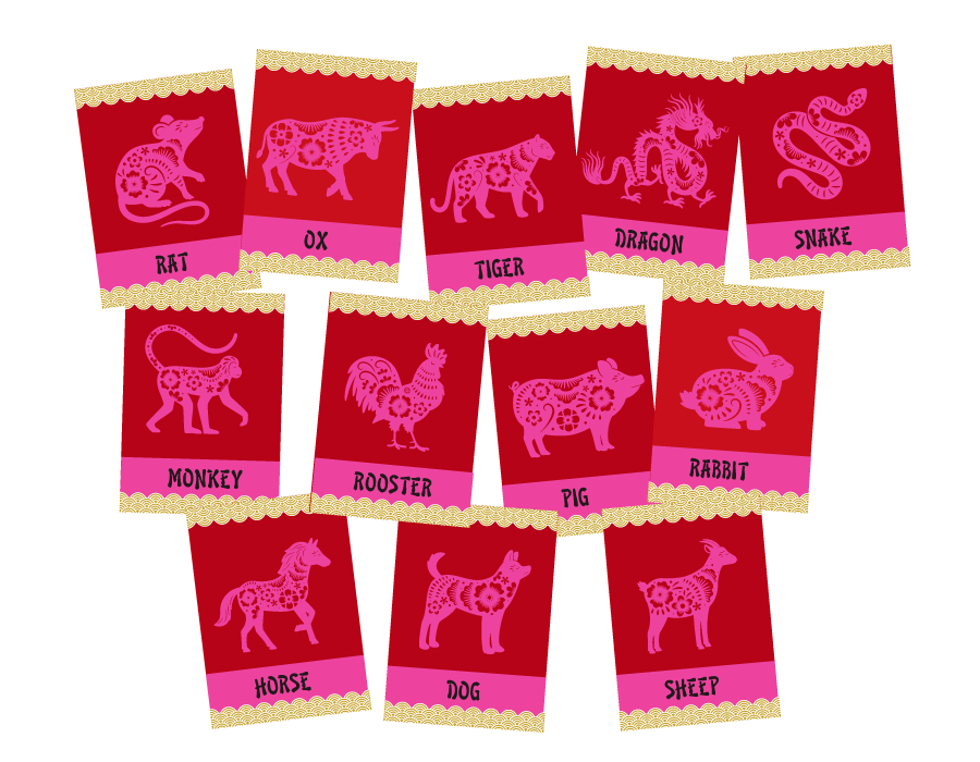 Chinese New Year Zodiac Memory Game