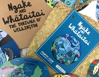 Ngake & Whātaitai (The taniwha of Wellington) Magnetic Legend