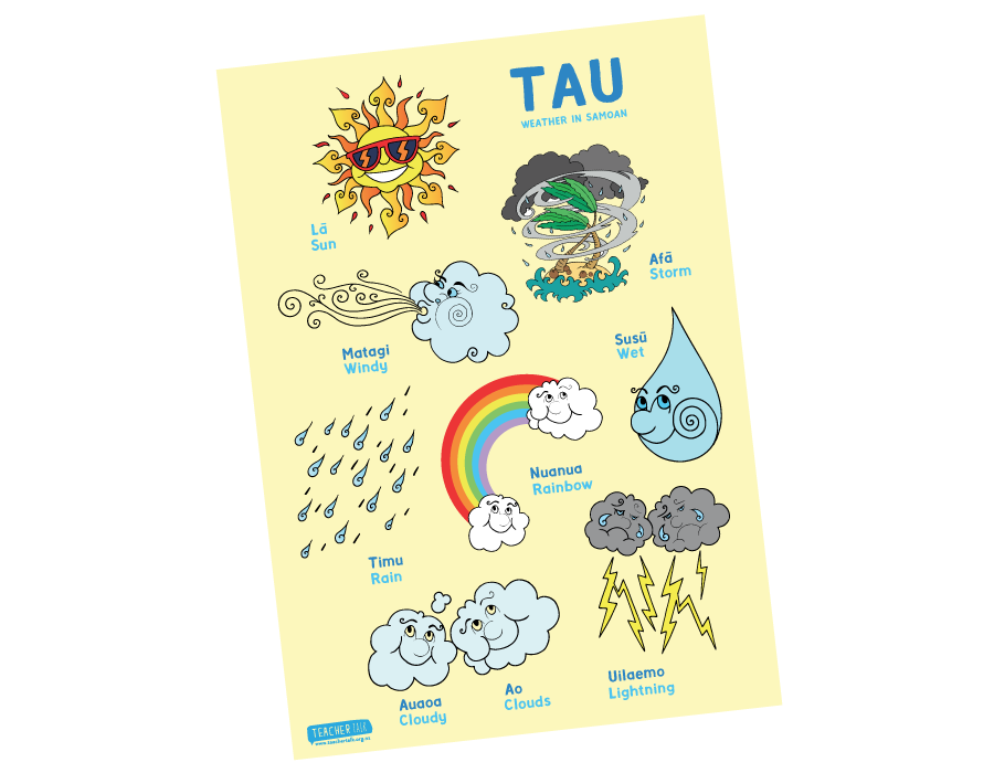 Samoan Weather Poster A3 - Download