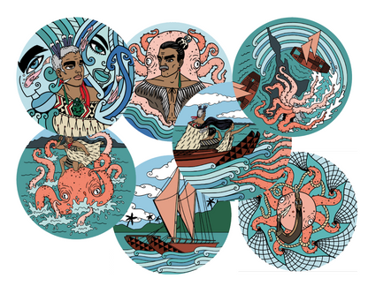 The Legend of Te Wheke and Kupe - English & Te Reo Māori