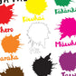 Te Reo Māori Colours A3 Poster