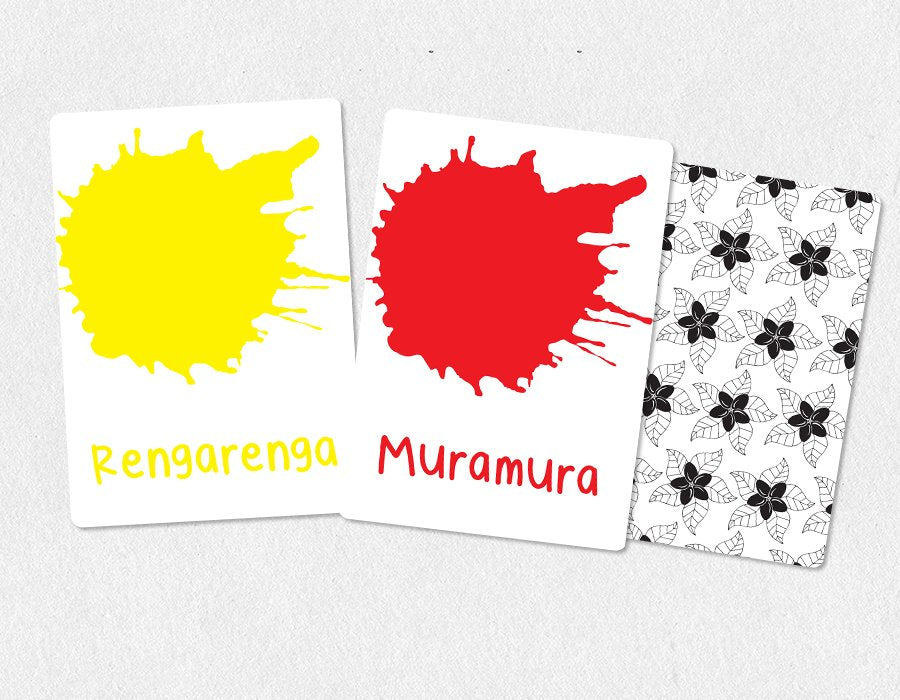 Cook Islands Maori Colours Flash Cards