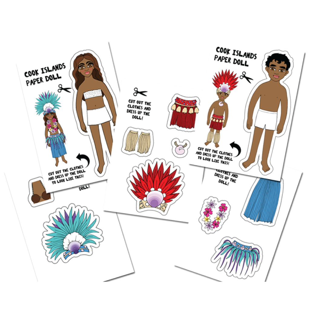 Cook Islands Paper Dolls - Download